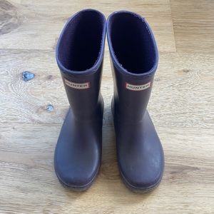 Hunter Kids First Classic Matte Rain Boot Purple